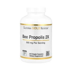 CALIFORNIA GOLD NUTRITION BEE PROPOLIS 2X 500mg Per Serving B240 VEGGIE CAPSULES