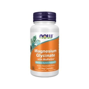 NOW MAGNESIUM GLYCINATE AVEC BIOPERINE B60 CAPSULES
