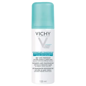 VICHY DEODORANT ANTI-TRANSPIRANT 48H ANTI TRACES BLANCHES ET JAUNES AEROSOL 125ML